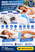 Pack Almohada Cervical + Cojín Piernas